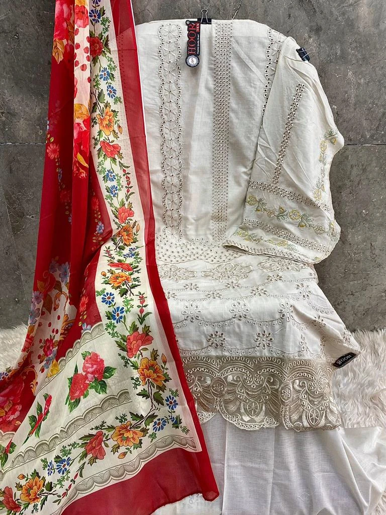 Hoor Tex H-125 Heavy Cotton Wholesale Pakistani Salwar Suit Catalog — Wholesale Salwar Suits, hoor Tex wholesale from Surat - Gallery Image 6